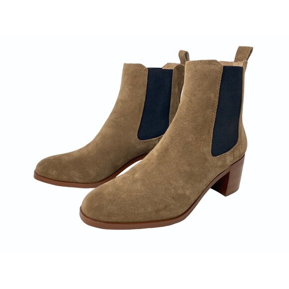 Steve Madden Rhiannon Size 11M Brown Nubuck Leather Chelsea Boots Women - Picture 2 of 11